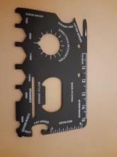 Billetera de acero inoxidable de alta dureza para acampar al aire libre, tarjeta sable Ninja, supervivencia de emergencia, Herramienta de combinación multifunción