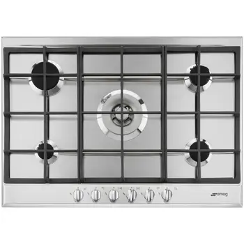 

Hob P272XGH series selection 5 Burner Gas Gas color InoxSMEG217.05