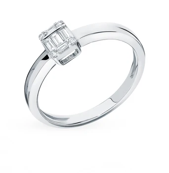 

Gold ring with diamonds sunlight sample 585