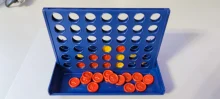 Juego de mesa de línea 4 en A para niños, juguetes educativos plegables, puzle