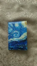 Funda de pasaporte con cielo estrellado para hombre y mujer, Cartera de viaje de cuero Pu, soporte para pasaporte con paisaje de Color, alta calidad
