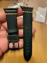 Correa de cuero de vaca hecha a mano para Apple Watch, repuesto para pulsera de 44mm, 40mm, 42mm y 38mm, Series SE 6, 5, 4, 3, 2, iWatch Watch