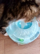 3 Levels Pet Cat Toy Tower Tracks Disc Interacitve Cat Toys Ball Training Amusement Plate