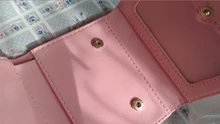 Cartera pequeña con broche para mujer, monedero pequeño, billetera de corona para tarjeta de mujer, Mini bolso de mano