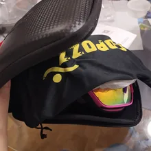 COPOZZ-Gafas de esquí con funda y lente amarilla, lentes de esquí esféricas antivaho, para esquiar, para hombre y mujer, gafas de nieve + lente + caja