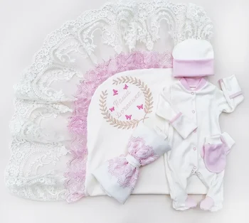 

Комплект на выписку 5-ти предметный ЛЕТО Комплекты на выписку и для прогулок 0-6 мес