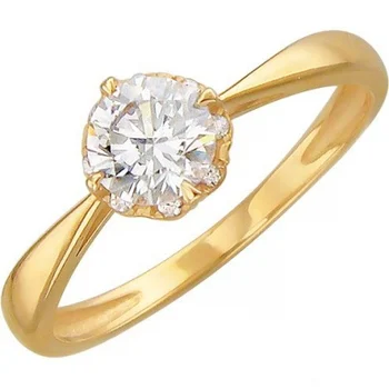 

Esthete ring with cubic zirconia and Swarovski crystals in Yellow Gold