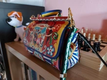 De Lujo bolso de diseño para invierno hembra f diseñador de moda de lujo bolsos bolsas de mujeres Miss Sicilia flores damas Floral verano