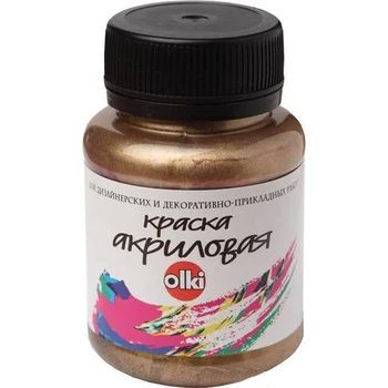 

Acrylic paint for metallic design