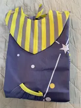 Baberos de algodón a la moda para bebé, ropa impermeable para comer para niño, bata babero de alimentación de manga larga, delantal de bebé, Bandana