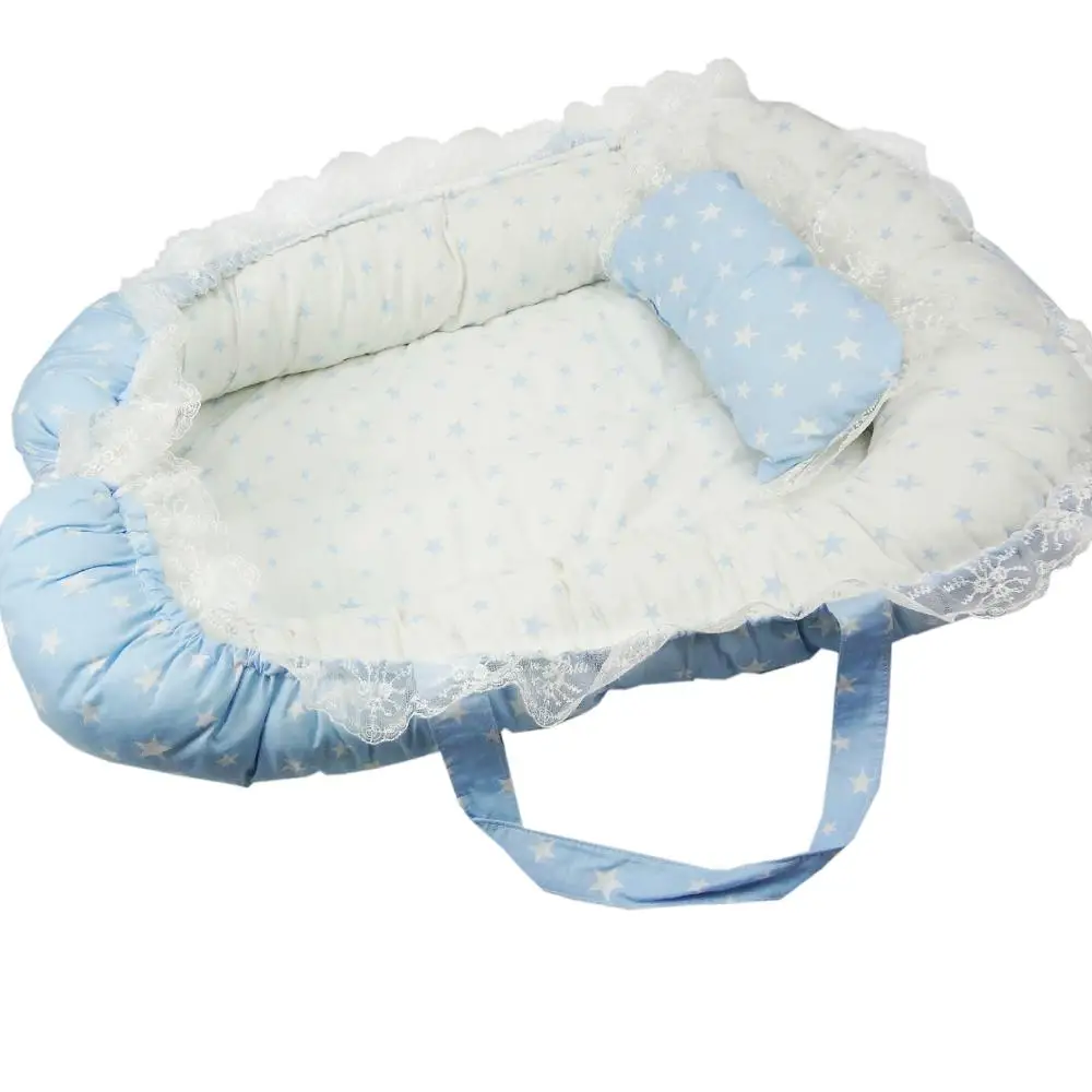 

Baby Nest Bed Crib Portable Removable And Washable Crib Travel Bed Babynest Newborn Toddler Infant Mattres Cradle Kid Cotton