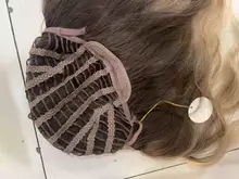 GEMMA-pelucas de cabello largo ondulado para mujeres negras, pelo sintético de parte media, para fiesta diaria, Cosplay, resistente al calor