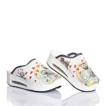 정형외과 Sabo 여성용 슬리퍼 샌들 신발, 간호사 의사 병원 의료 캐주얼 품질, 부드럽고 편안한 미끄럼 방지 나막신, 2024 신제품