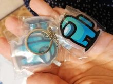 Llavero acrílico colorido para llaves de coche, accesorios de decoración, regalo de Navidad, Juegos populares entre los EE. UU., 1 Uds.