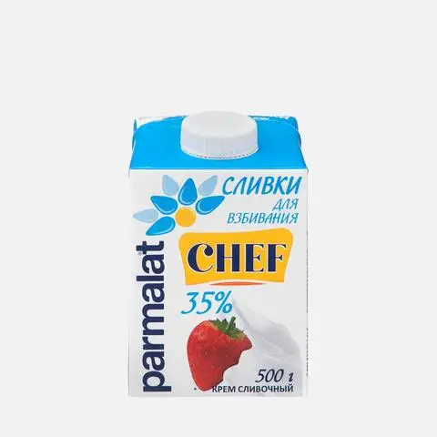 Сливки Parmalat 35% идеально для взбивания |