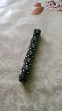 Pulsera magnética elástica de cuentas sencillas, brazalete de cuentas negras, joyería de salud