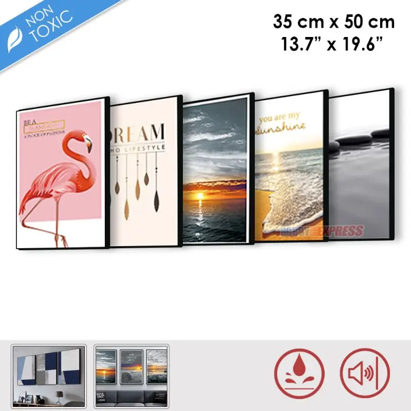 Arrowzoom Acoustic Soundproof Polyester Wall Art 3 Panel Home Decorative Canvas Painting 35 x 50 cm KK1182 Arrowzoom Acoustic Soundproof Polyester Wall Art 3 Panel Home Decorative Canvas Painting 35 x 50 cm KK1182