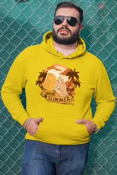 

Angemiel Wear Holidaymaker Man Yellow Men 'S Hooded Sweatshirt