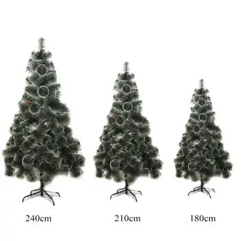 

New Year's artificial Christmas tree fir pine fluffy green with cones and snow on the tips 60/90/20/150/180/210/240/300 cm