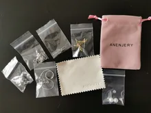 Anenjary-pendientes de plata de ley 925 con forma de estrella, aretes de cadena larga, S-E1443 completo