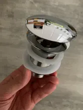 Bathroom Vanity Sink Pop Up Drain with Overflow, Faucet Vessel Pop Up Drain Stopper