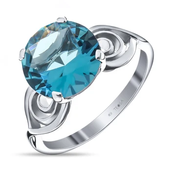 

Silver ring with Topaz