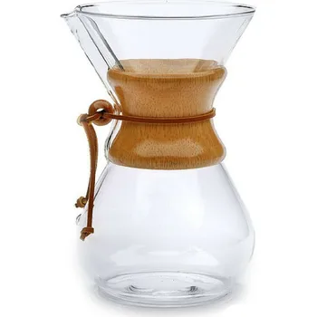 

Epinox Borosilicate Glass (* chemex) Coffee Brewing Jug-Decanter 600 ml - 4 Cup Coffee Pot