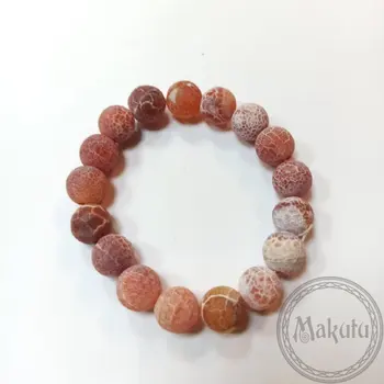 

Bracelet made of agate Paty, color. Assorted, 12mm (crimson)