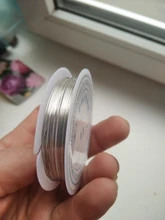 Venta al por mayor 0,3/0,4/0,5/0,6/0,7/0,8/1,0mm Latón dorado de cables de cobre cordón cable para la fabricación de la joyería de cobre colores