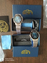 LIGE-Reloj de lujo con correa de acero dorado rosa para mujer, accesorio de pulsera resistente al agua, de marca superior