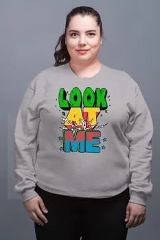 

Angemiel Wear Look At Me Gray Female Sweatshirt