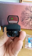 Mira telescópica de 20mm para rifle, óptica de caza, reflejo holográfico de punto rojo, mira Táctica de 4 retículas, mira de colimador
