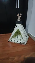 Cat Bed House Teepee Cushion Pet-Tent Puppy Available Outdoor Portable For Dog with Thick