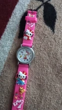 Relojes deportivos con diseño de dibujos animados para niños y niñas, pulsera de cuarzo con diseño de gatito, ideal para regalo