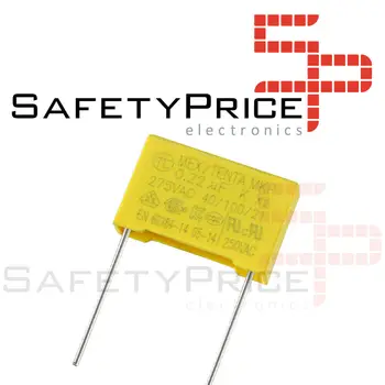 

2x Safety capacitor MKP X2 0.22uF 224K AC 275V 15mm