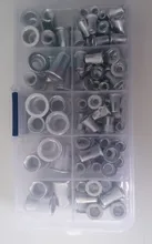 Remache roscado de cabeza plana, aleación de aluminio, 10/20/50/100 Uds., M3, M4, M5, M6, M8, M10, sombrero con remaches, tuerca, 50/100 Uds./caja