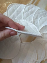 Almohadillas de algodón de 3 capas, 12 Uds. (6 pares), almohadillas de pechos reutilizables para lactancia, almohadilla lavable Lisa orgánica impermeable, accesorio para lactancia de bebé