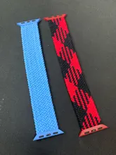 Correa de nailon trenzado para Apple Watch, correa elástica de 44mm, 40mm, 42mm y 38mm, serie iWatch 3, 4, 5, SE, 6