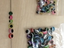 Lote de 50 unidades de cuentas luminosas de 6mm y 8mm para pesca de lubina, accesorios de pesca, accesorios de pesca