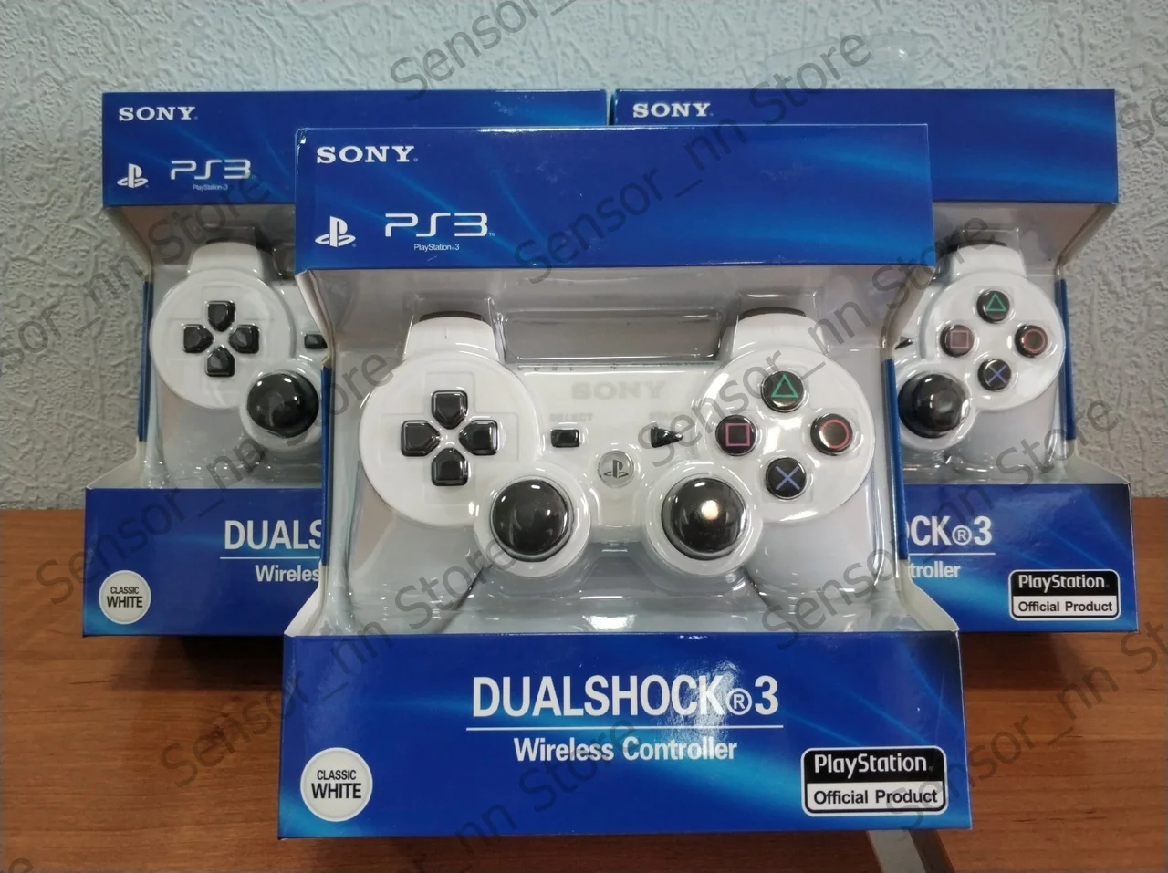 Joystick wireless Sony PS3 white color excellent quality vibration | Электроника