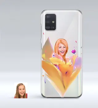 

Personalized Women 'S Abstract Caricature Of Samsung Galaxy A51 Thin Transparent Silicone Phone Kapağı-10