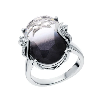 

Silver ring with sieve and cubic zirconium sunlight sample 925