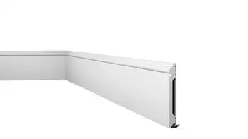 

Skirting/socket decorative I use white NMC WALLSTYL®FL17 170X18X2000mm water resistant polystyrene and bangs 2 meters