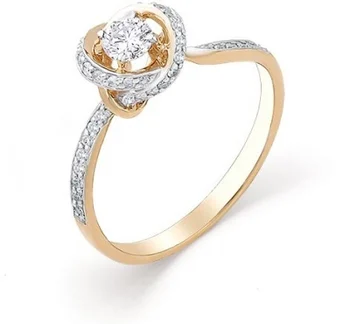 

Master brilliant ring with 45 diamonds in red gold