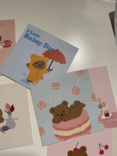 9 unids/pack Kawaii Ins mano cuenta tarjeta postal marcador decoración impermeable tarjeta linda chica apoyos de la foto, regalos de los niños