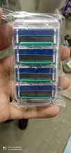 Gillette-Cuchillas de afeitar para hombre Fusion, 5 capas, cuchillas de seguridad, acero inoxidable, cuidado de la cara, 4 unidades
