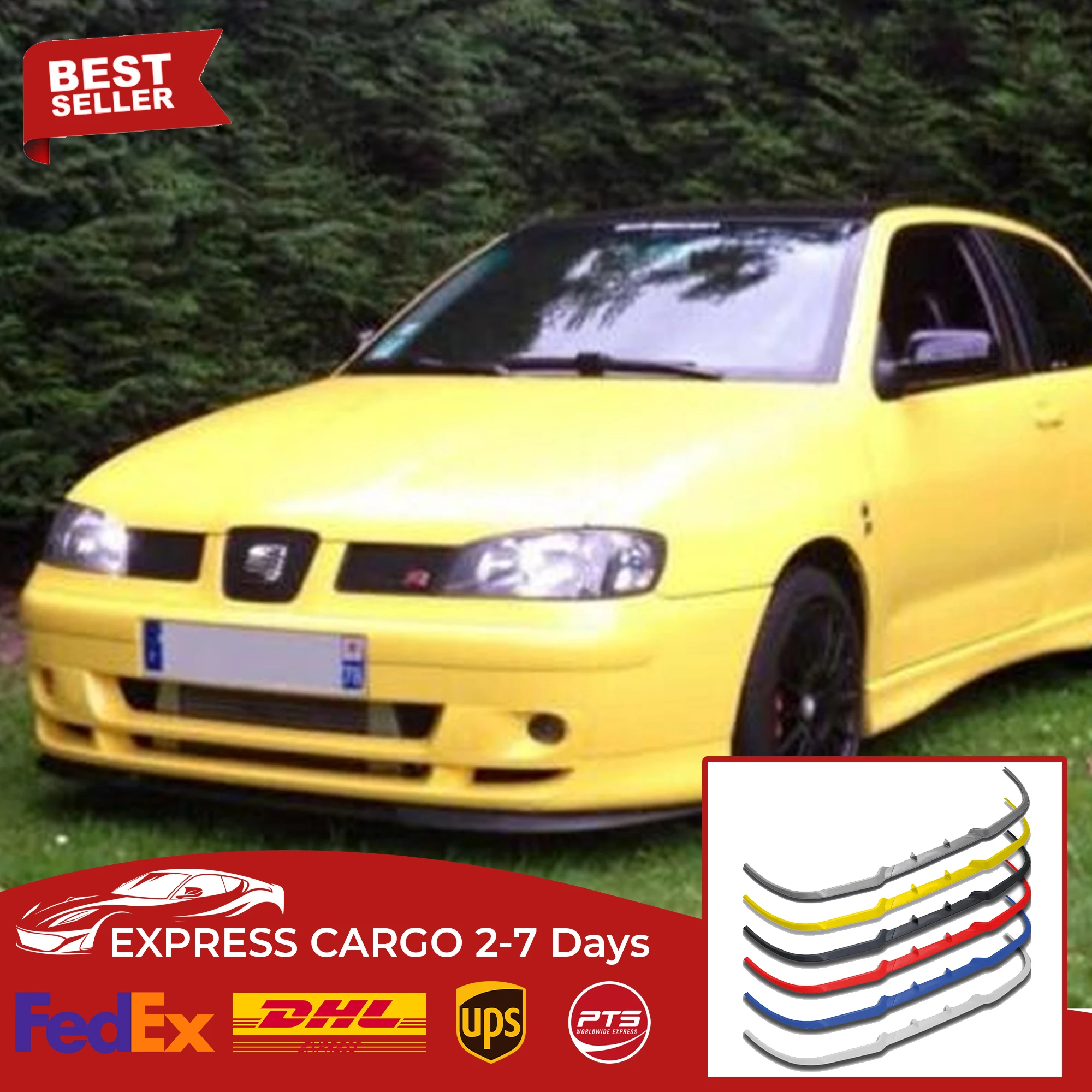 

3 шт., передний спойлер для Seat Ibiza MK2 MK3 6K CUPRA R