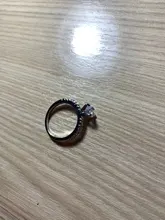 De alta calidad de Color de plata diamantes de imitación incrustaciones anillos para mujer anillo de boda regalo compromiso para mujeres envío gratuito