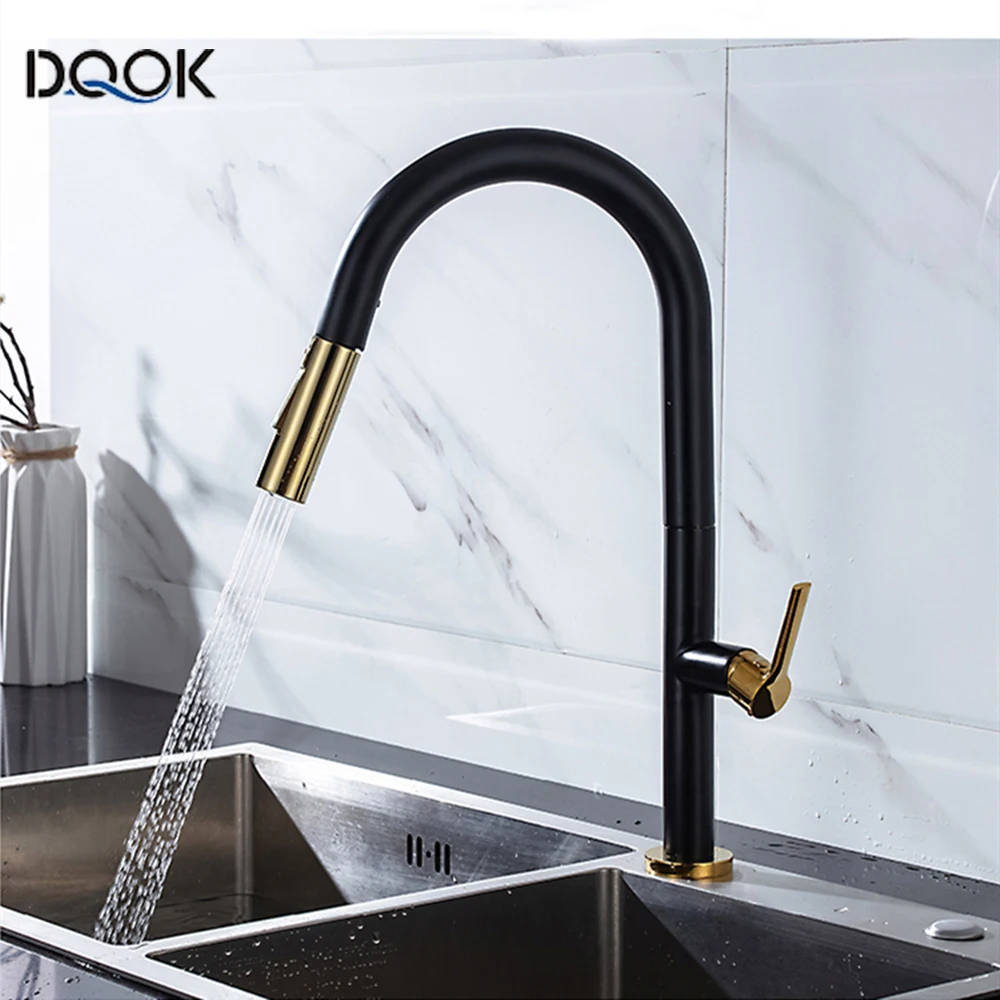 Пружинный смеситель для кухни вытяжной распылитель однорычажный раковины