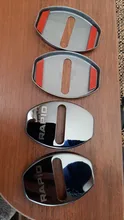 LQY 4pcs Car Door Lock Buckle cover car sticker car accessories For Octavia FABIA KAMIQ